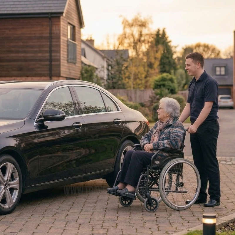 Krankentransport von T&uuml;r zu T&uuml;r