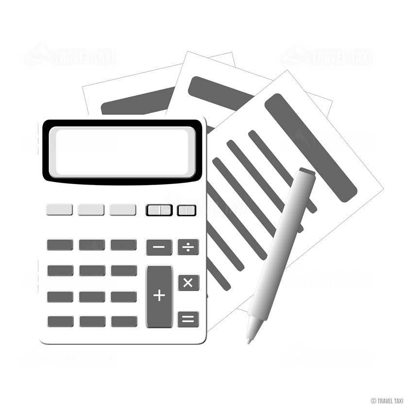 Bereken de prijs van een taxi met een kostencalculator